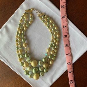 Vintage 50s Lucite Layered Necklace